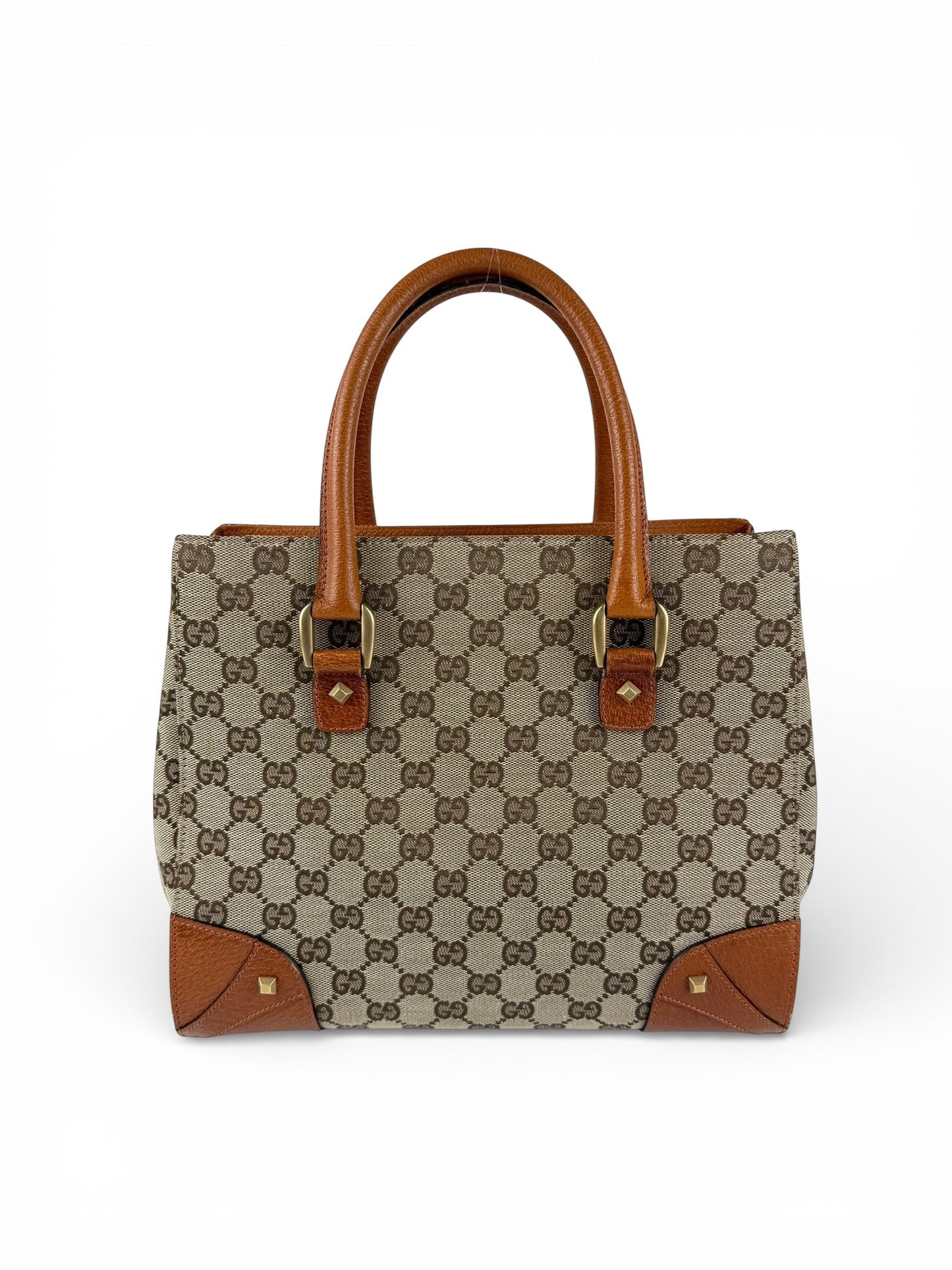 2010s Gucci GG Monogram Nailhead Mini Tote Handbag | O/S, Multicoloured