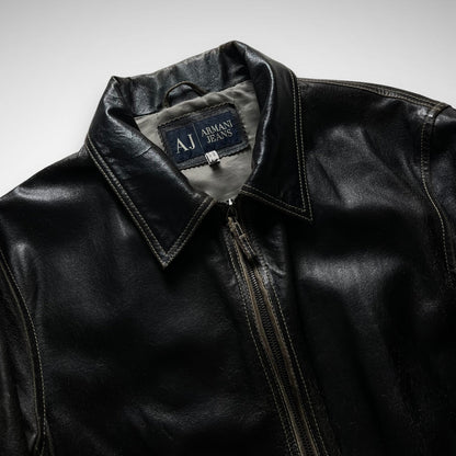 Armani Jeans Leather Jacket (2000s)