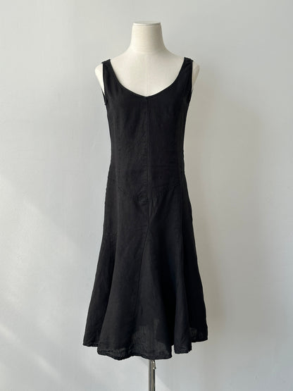 Italian Vintage 1990s Pure Linen Dress - S