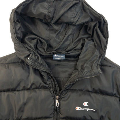 Vintage Champion Zip Up Puffer Jacket Size XXL | XXL, Black