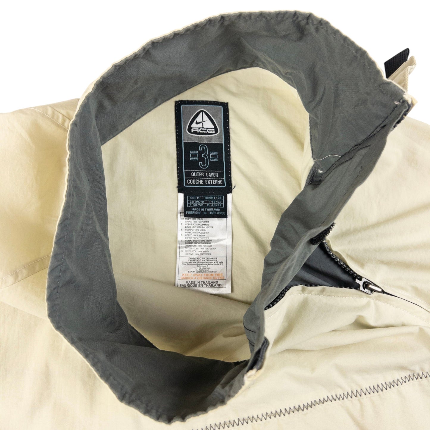 Vintage Nike ACG Asymmetric Kayak Q Zip Jacket Size M