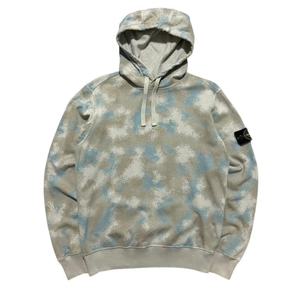 Stone Island Devore Camo Pullover Hoodie | Small, Camo