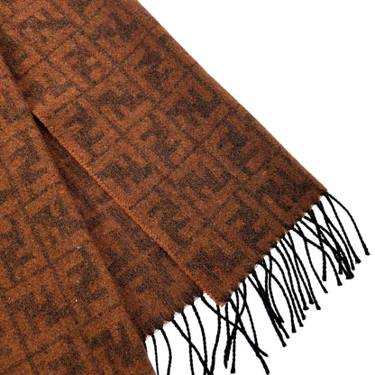 Vintage Fendi Monogram Wool Scarf