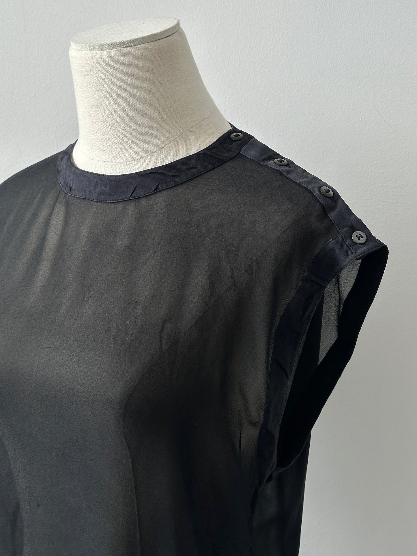 Escada By Margaretha Ley 1990s Pure Silk Sleeveless Top - M