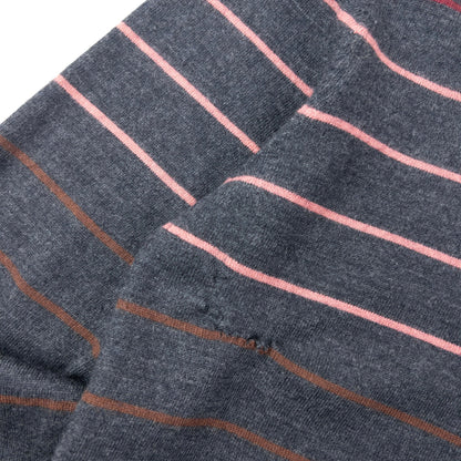 Vintage 2000s YSL Yves Saint Laurent Striped Wool Jumper Size S | Small, Grey