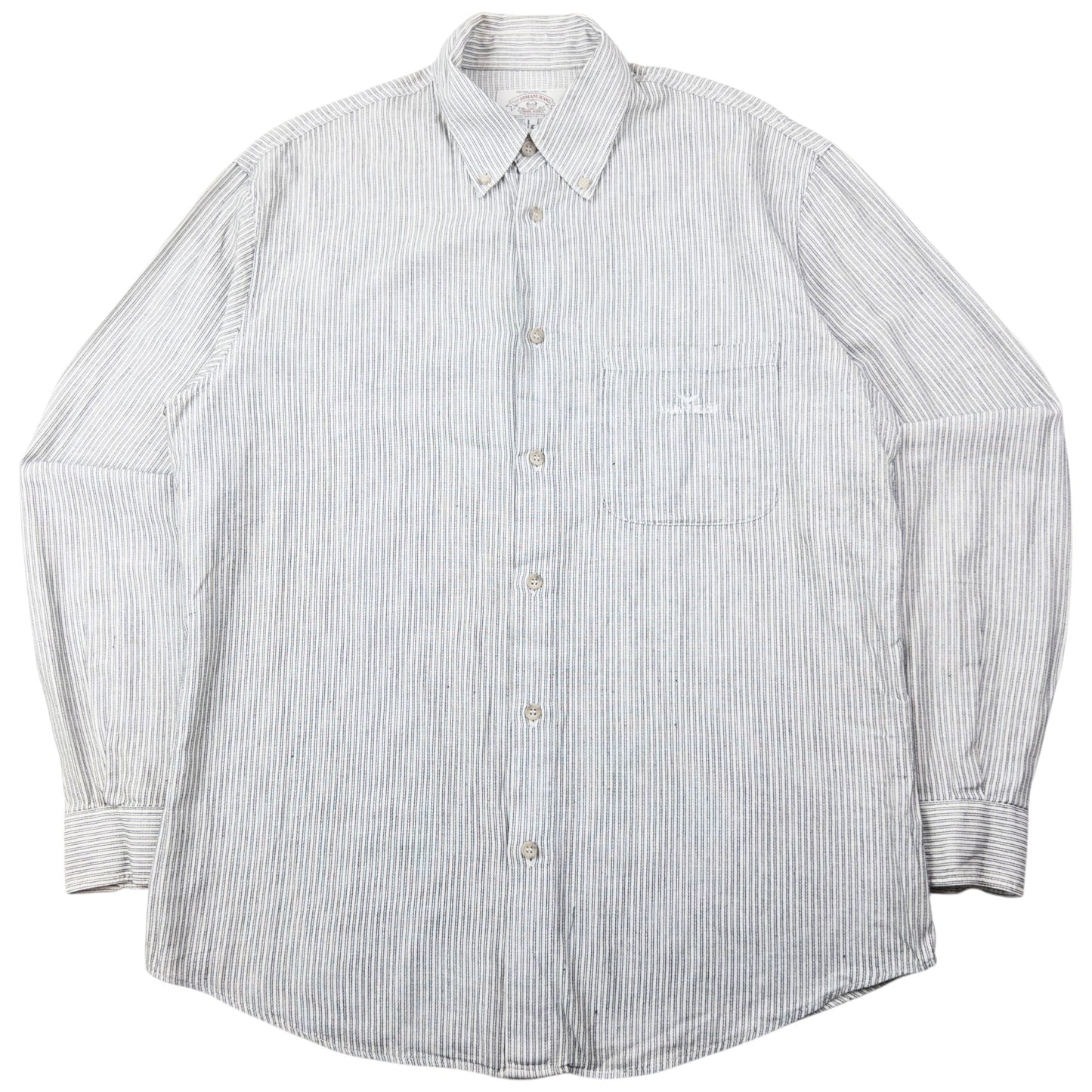 Vintage 90s Armani Jeans Striped Long Sleeve Button Up Shirt Size XL | XL, Multicoloured
