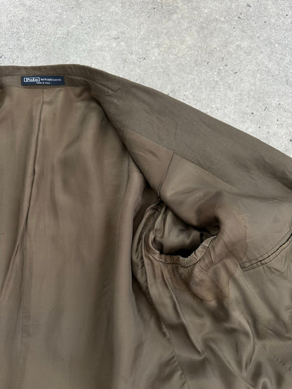 Ralph Lauren Polo 1990s Pure Linen Single Breasted Blazer - L
