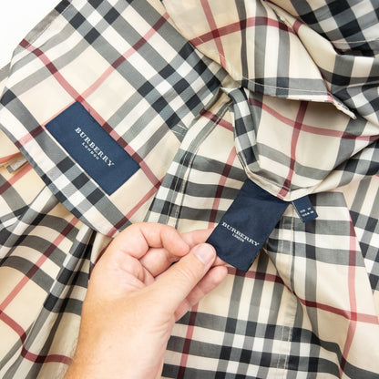 Vintage 2000s Burberry Nova Check Rain Jacket Womens Size M | Medium, Beige, Black, Red