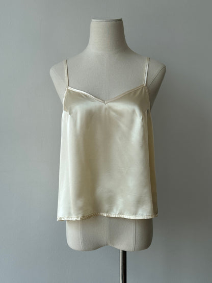 Vintage 2000s Satin V Neck Cami Top - M