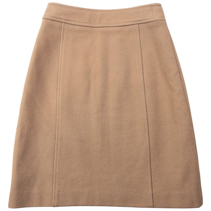 Vintage 1999 Miu Miu Wool Skirt Womens Size W22 | XS, Beige