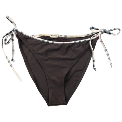 Vintage 2000s Burberry Nova Check Trim Bikini Set Womens Size XXL | XXL, Brown
