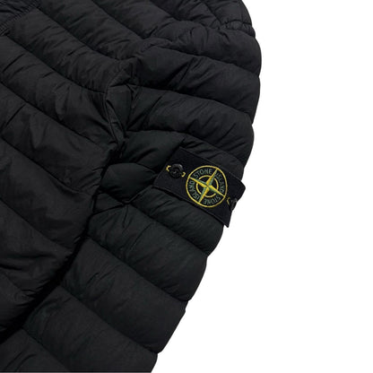 Stone Island Loom Woven Down Jacket | Medium, Black