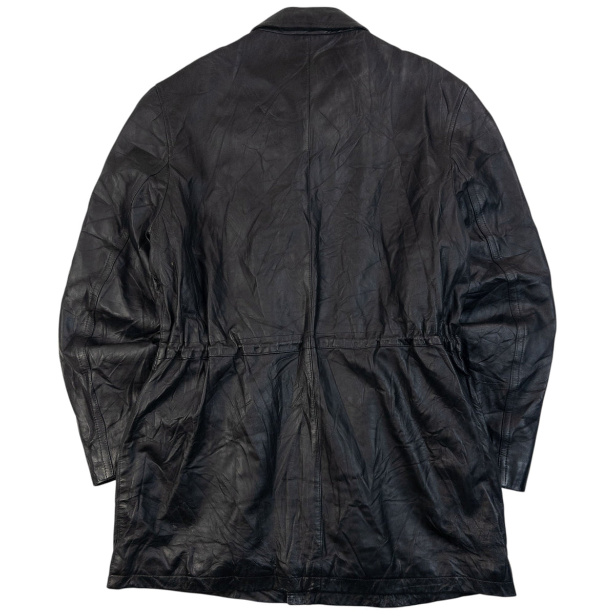 Vintage 2000s Burberry Nova Check Lined Leather Jacket Size L | Large, Black