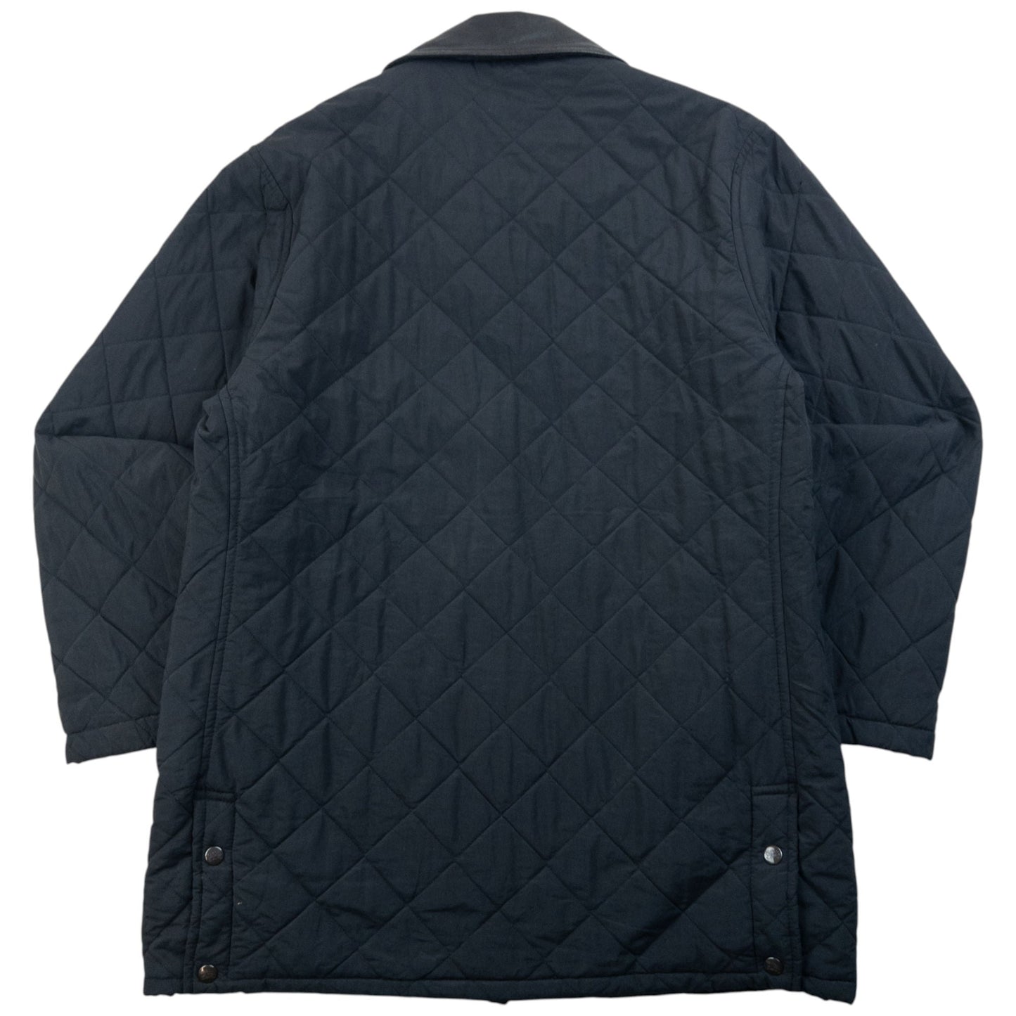 Vintage 90s Burberry Nova Check Lined Quilted Jacket Size L | Large, Black