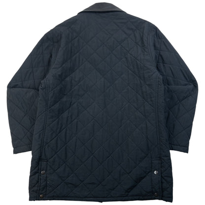 Vintage 90s Burberry Nova Check Lined Quilted Jacket Size L | Large, Black