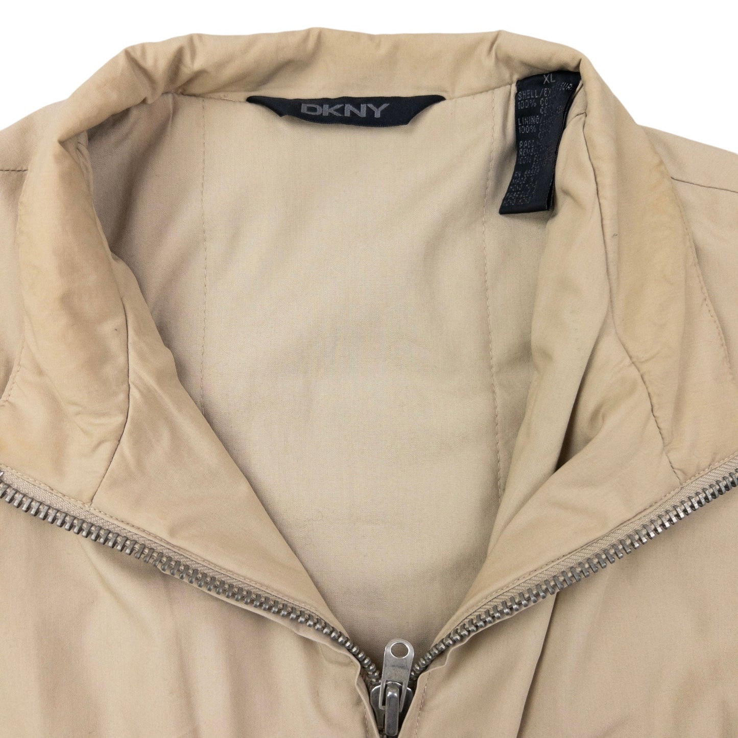 Vintage DKNY Zip Up Padded Jacket Size XL