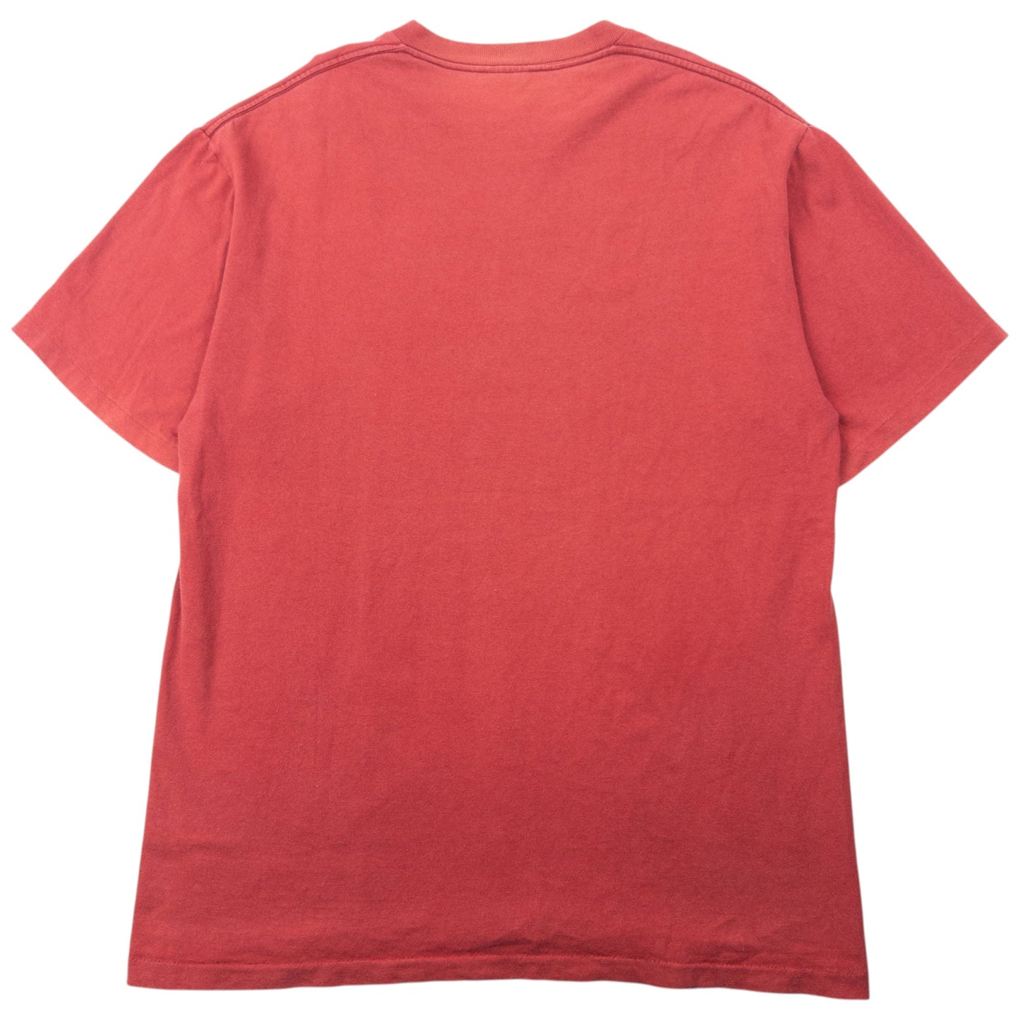 Vintage 2000s Stussy It's The Stussy Time Newspaper Graphic T Shirt Size M | Medium, Red