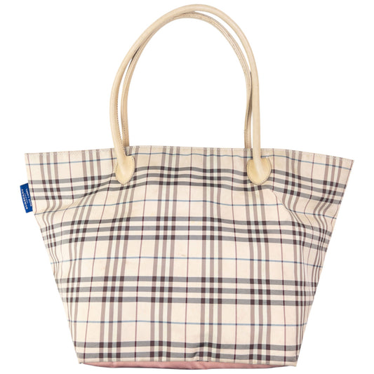 Vintage 2000s Burberry Blue Label Nova Check Shoulder Bag | O/S, Blue