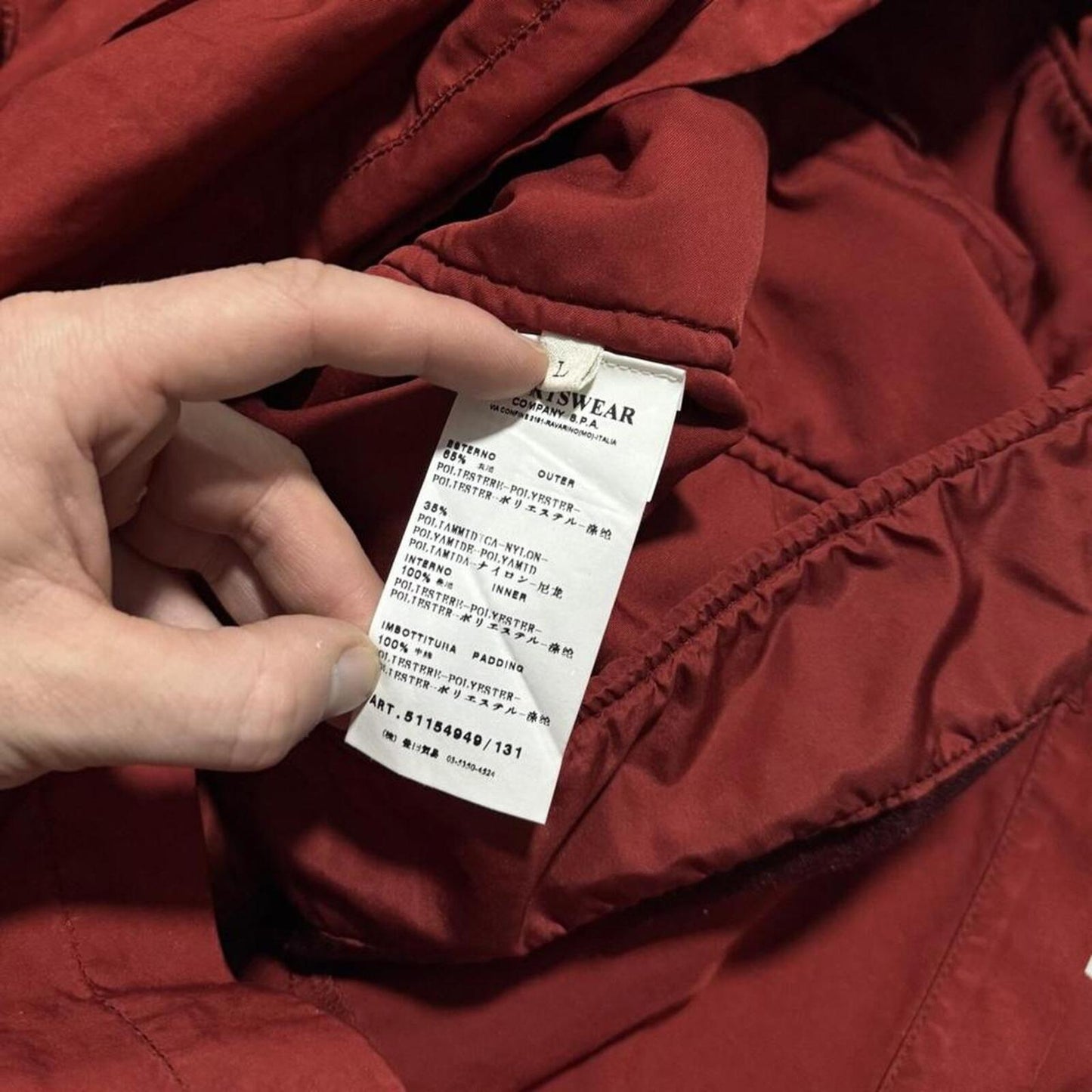 Stone Island A/W 2009 David-TC Multipocket Jacket | Large, Red
