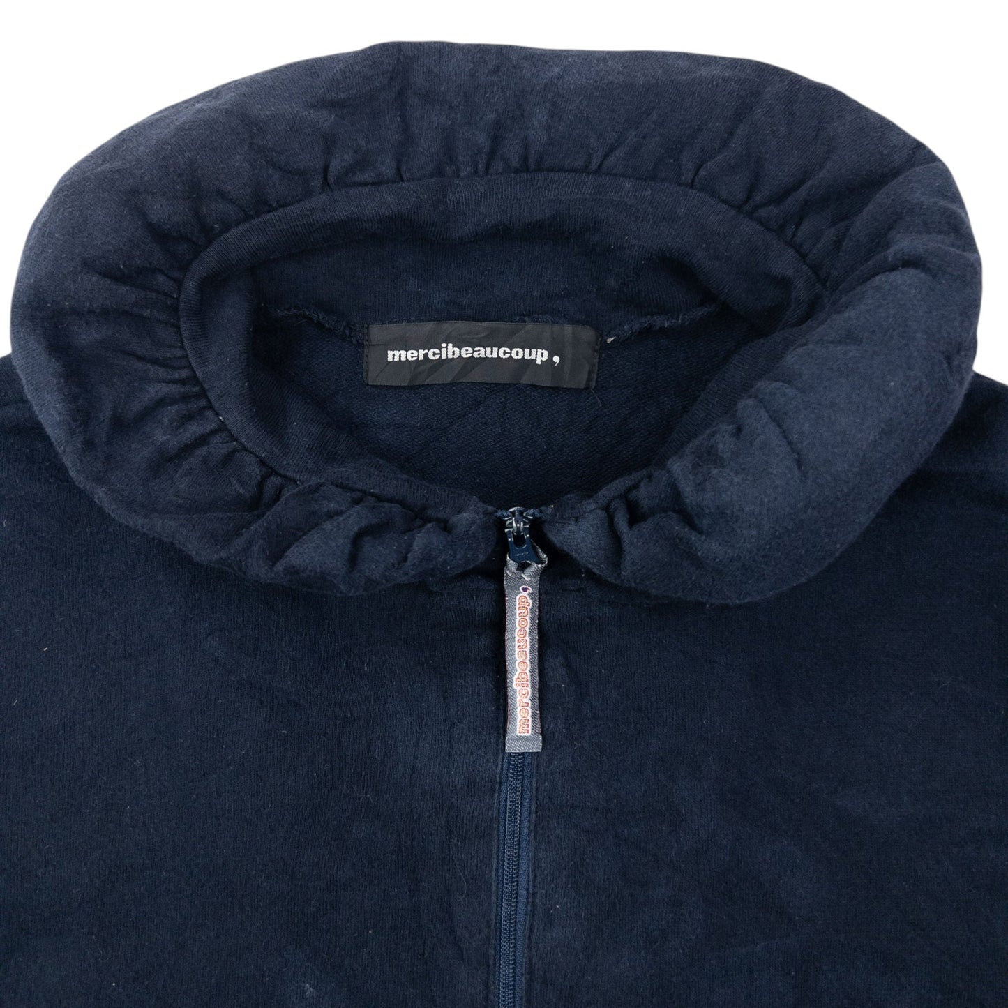 Vintage 2000s Mercibeaucoup By Issey Miyake Zip Up Sweatshirt Size M | Medium, Navy