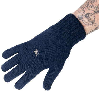 Vintage 2000s Burberry Wool Gloves | O/S, Navy