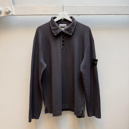 Early 00’s Stone Island Ribbed Knit Jumper (XL) | Extra Large, Charcoal