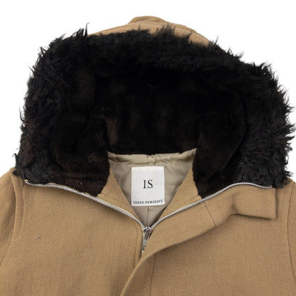 Vintage 90s I.S. Sunao Kuwahara Fur Hood Jacket Size M