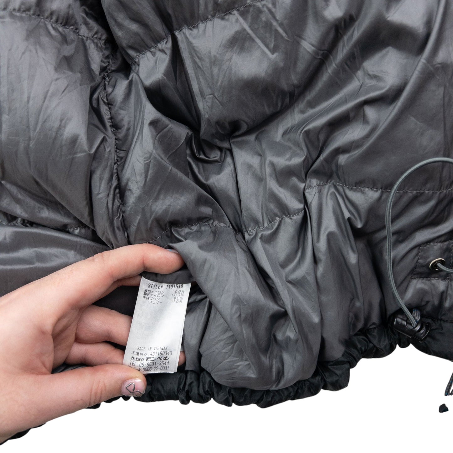 Vintage 2000s Montbell Zip Up Puffer Jacket Size L