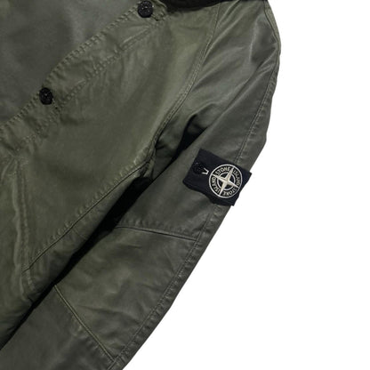 Stone Island A/W 2009 Waxed Ice Jacket | Large, Olive