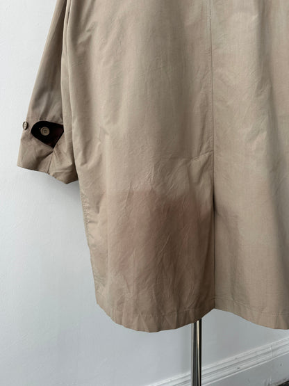 Christian Dior Monsieur 1990s Leather Collar Trench - XXL
