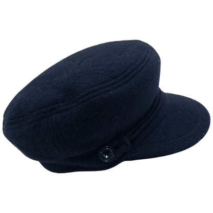 Vintage Burberry Wool Newsboy Hat Size M | O/S, Black