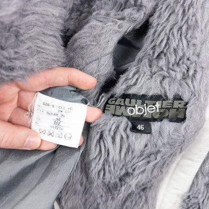 Vintage 90s Gaultier HOMME Objet Fur Lined Multi-Pocket Jacket Size M | Medium, Multicoloured