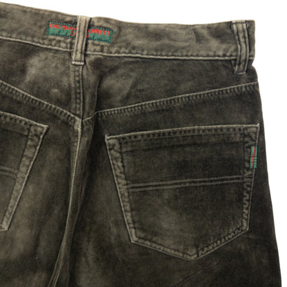 Vintage Katharine Hamnett Velour Trousers Size W30