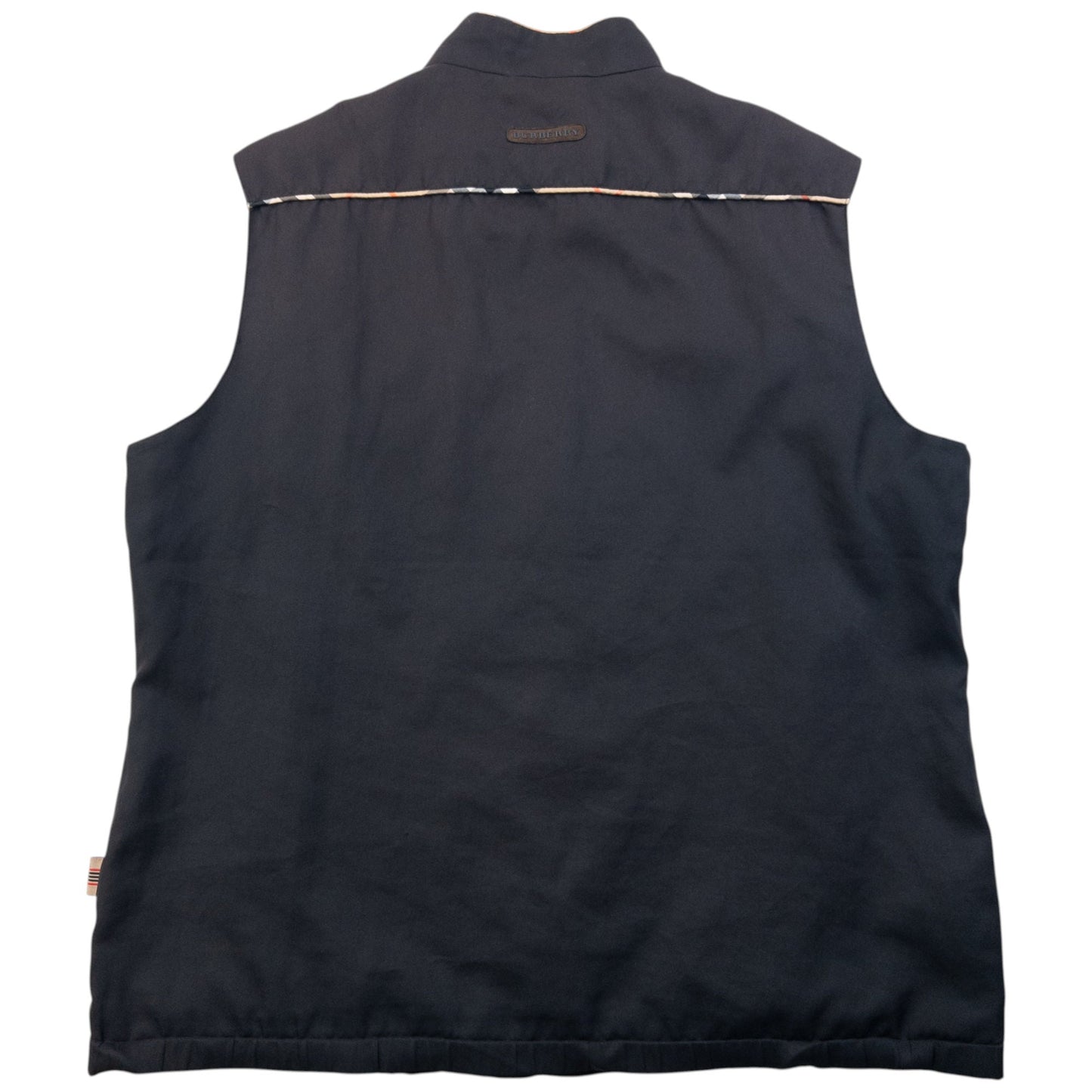 Vintage 2000s Burberry Golf Zip Up Gilet Size S | Small, Black