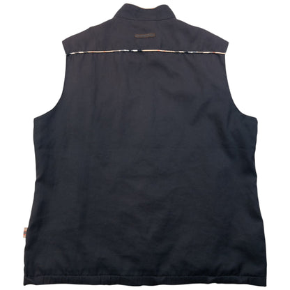 Vintage 2000s Burberry Golf Zip Up Gilet Size S | Small, Black