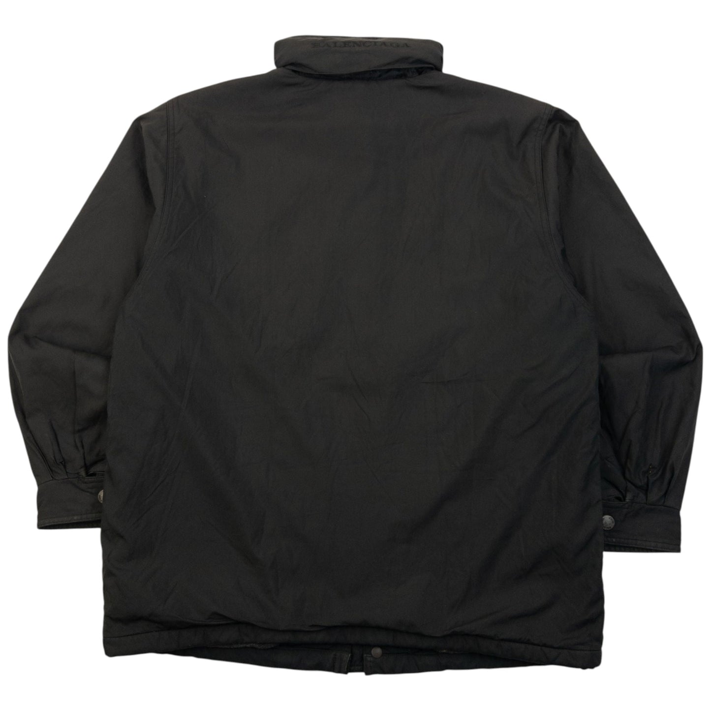 Vintage 90s Balenciaga Fleece Lined Jacket Size S | Small, Black