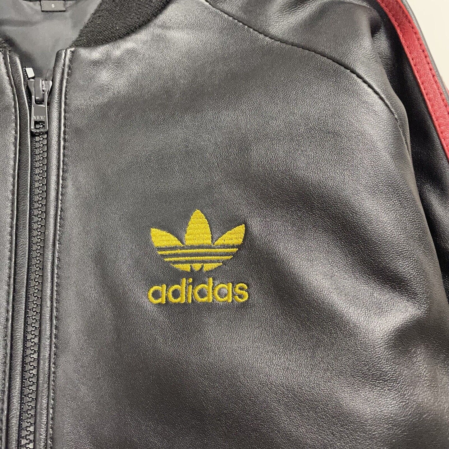 Vintage Adidas Originals A-15 Leather Jacket, Size Small | Small, Multicoloured