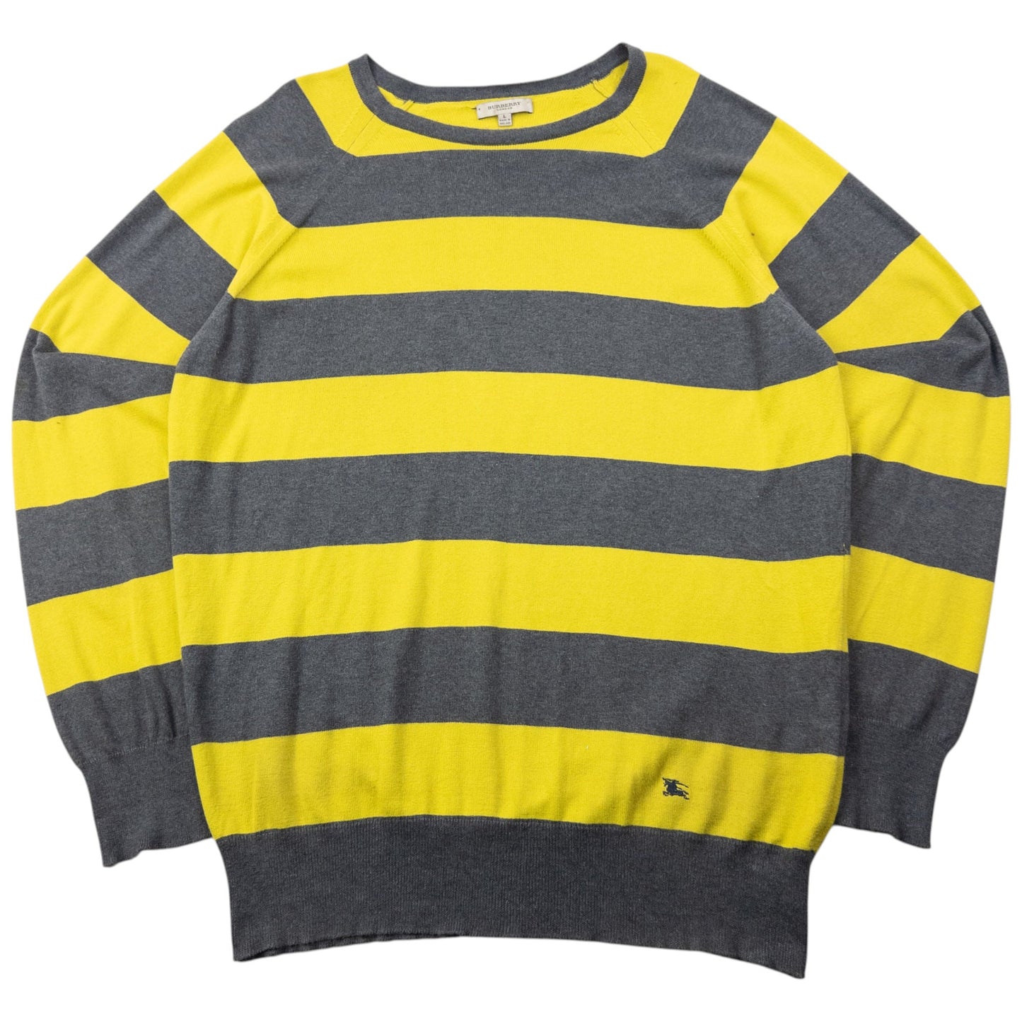 Vintage 2000s Burberry Striped Lightweight Jumper Size L