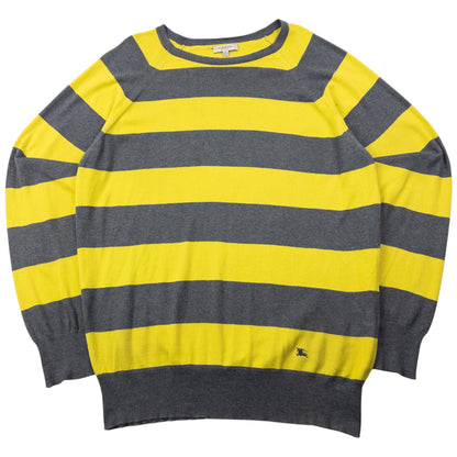 Vintage 2000s Burberry Striped Lightweight Jumper Size L