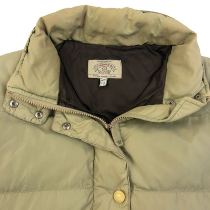 Vintage 90s Armani Jeans Zip Up Puffer Jacket Womens Size L | Large, Green