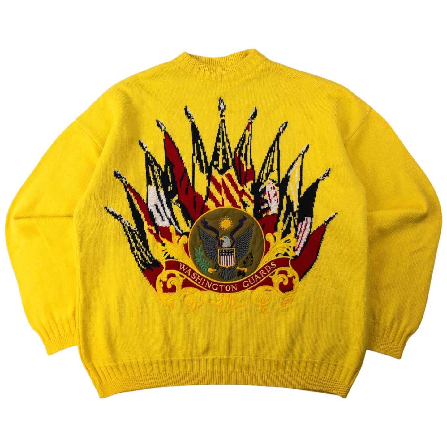 Vintage Versace Jeans Couture Washington Guards Knit Jumper Size L