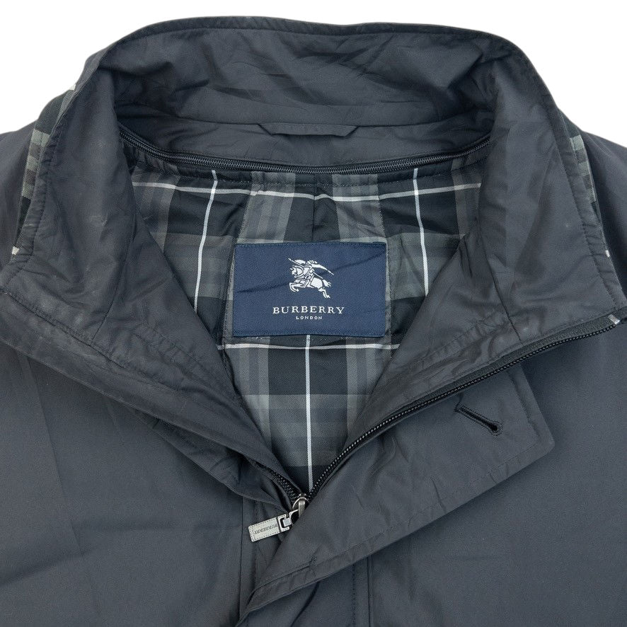 Vintage 2000s Burberry Nova Check Lined Jacket Size L | Large, Grey