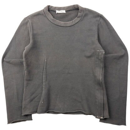 Vintage 90s Comme Des Garçons Side Zip Sweatshirt Womens Size S | Small, Grey