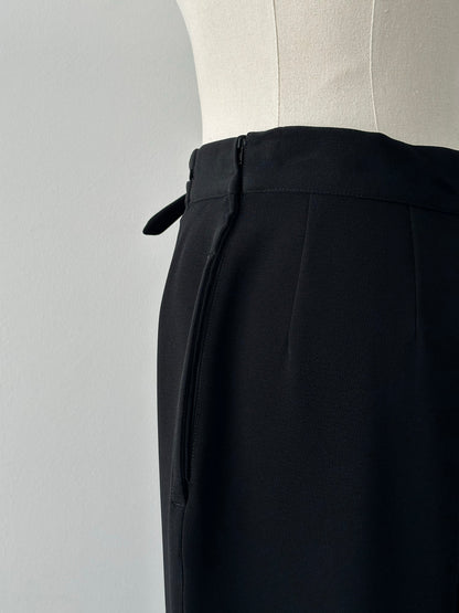 Mani 1990s Double Belt High Waist Tapered Trousers - W26