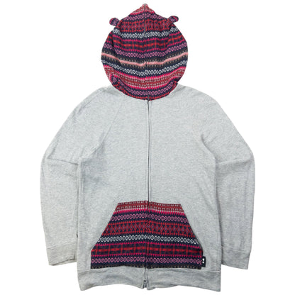 Vintage 2000s Mercibeaucoup By Issey Miyake Full Zip Ear Hoodie Size XS | XS, Grey