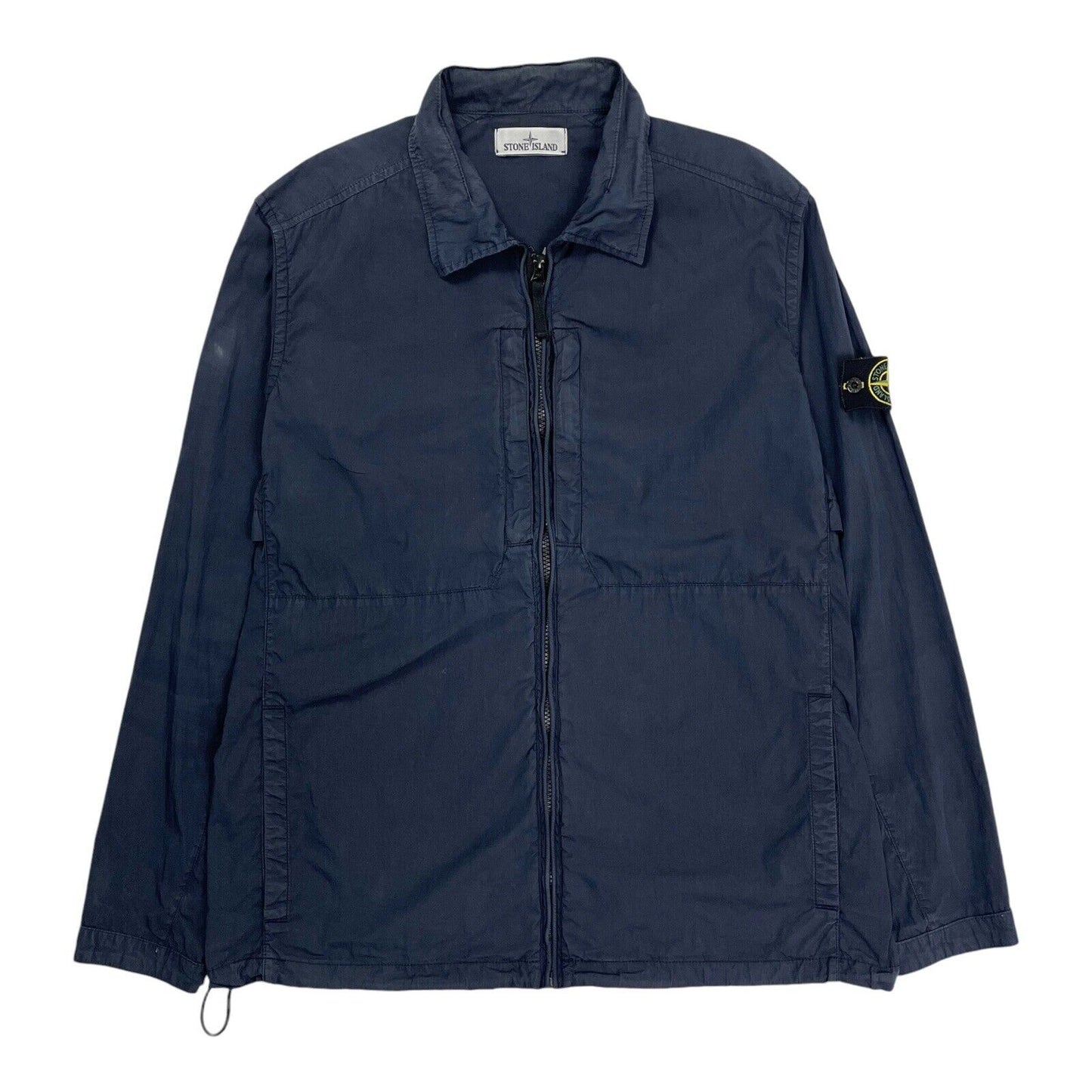 Stone Island Garment Dyed Tela Poplin Hooded Jacket, Size XL | XL, Multicoloured