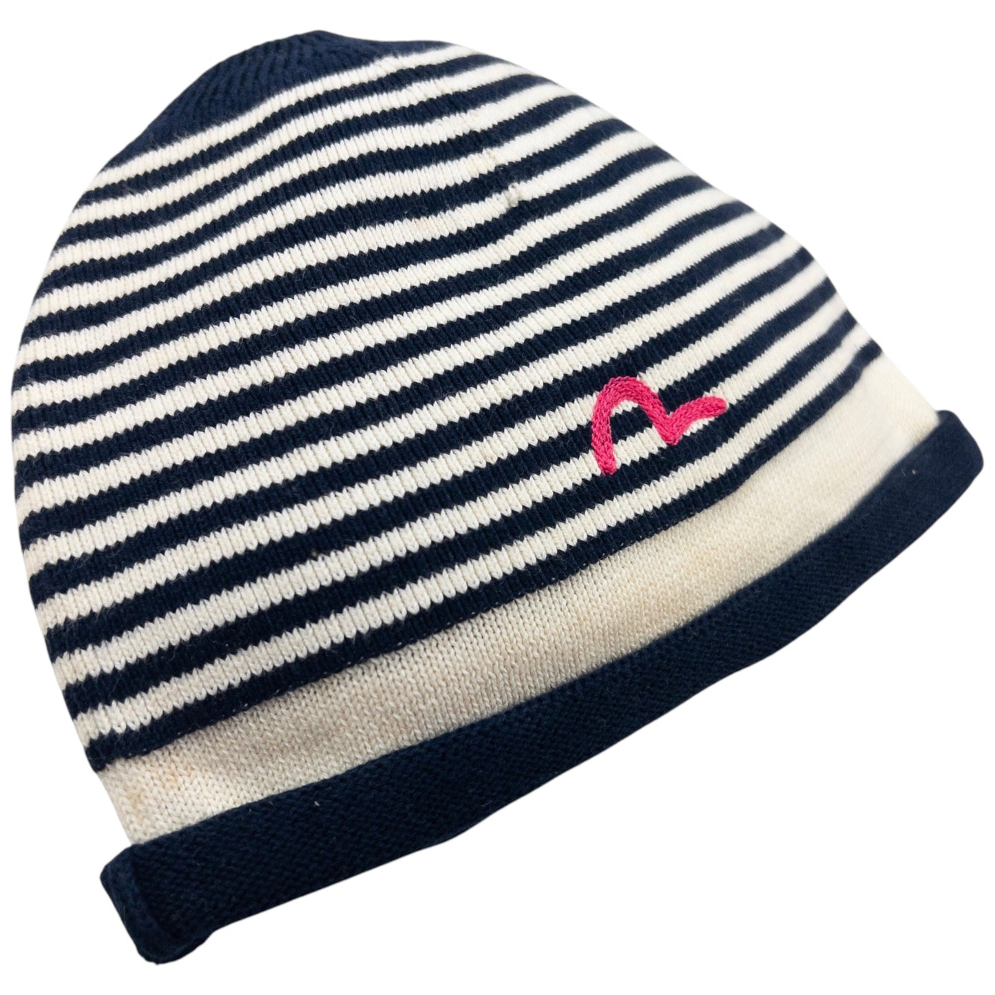 Vintage 2000s Evisu Donna Embroidered Gull Beanie Hat