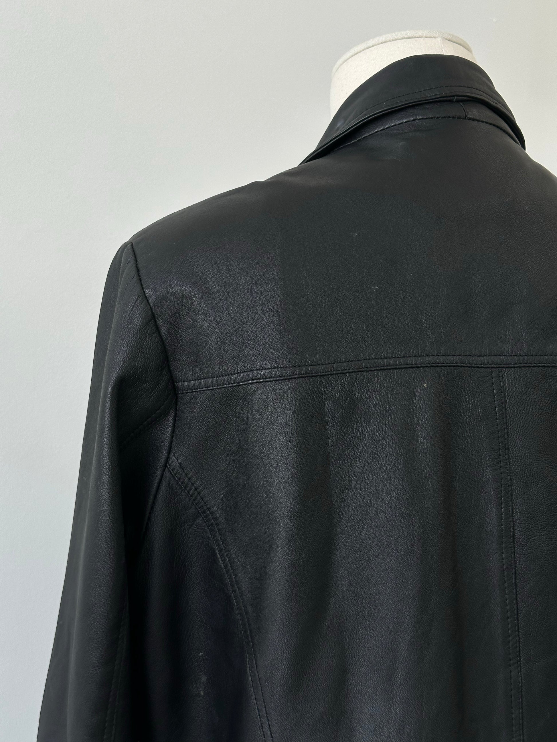 Vintage 1990s Leather Jacket - M