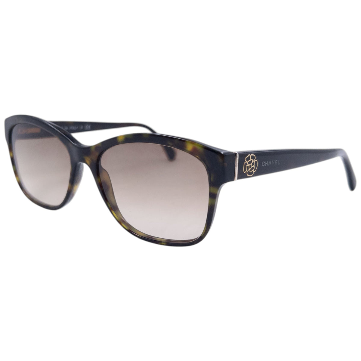 Vintage 2000s Chanel Tortoise Shell Sunglasses | O/S, Multicoloured