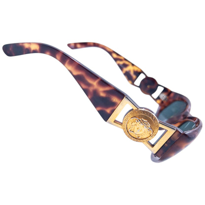 Vintage 1996 Gianni Versace Tortoise Shell Sunglasses | O/S, Brown